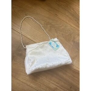 First Communion By Laura  Pearl White Small Bag New